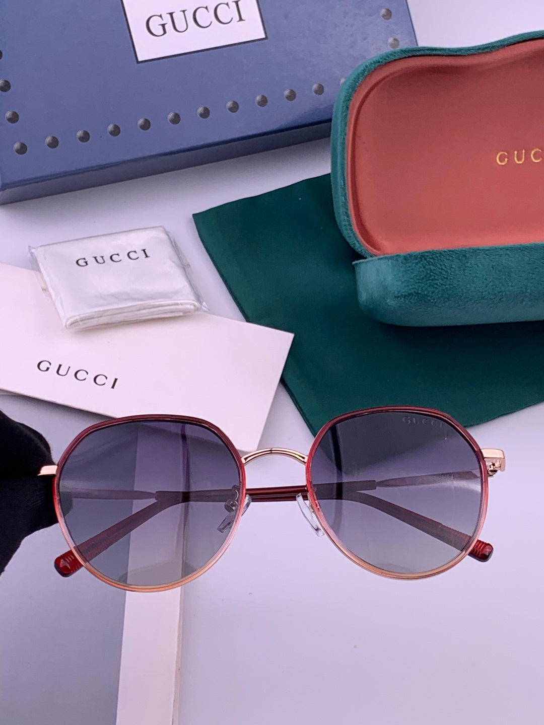 Gucci G2235 Polarized Round Brown Lens Sunglasses for Women - 448699