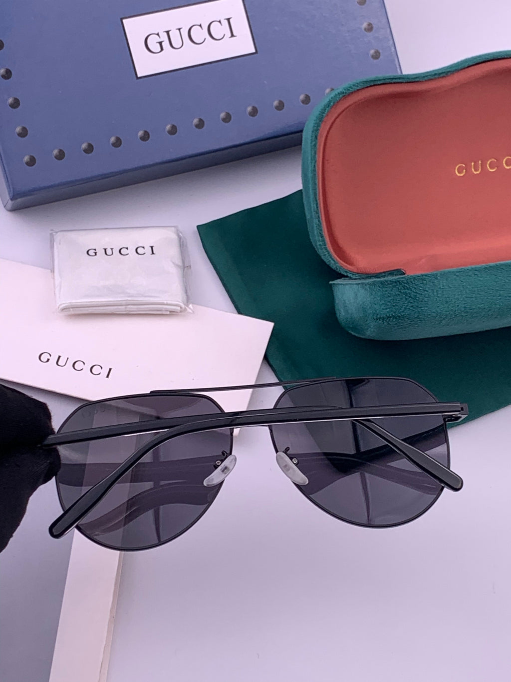Gucci 5327 Polarized Aviator Gold Lens Sunglasses for Men & Women - 448703 - detail image 4