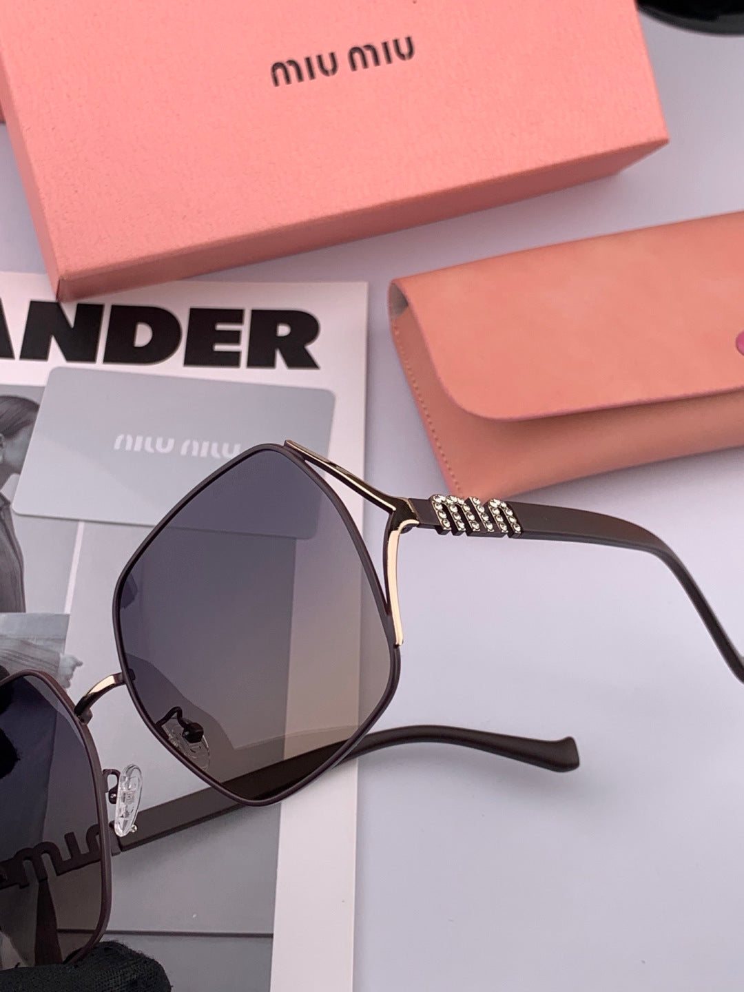 Miu Miu M1321 Fashion Red Lens Sunglasses for Men & Women - 449726 - detail image 6