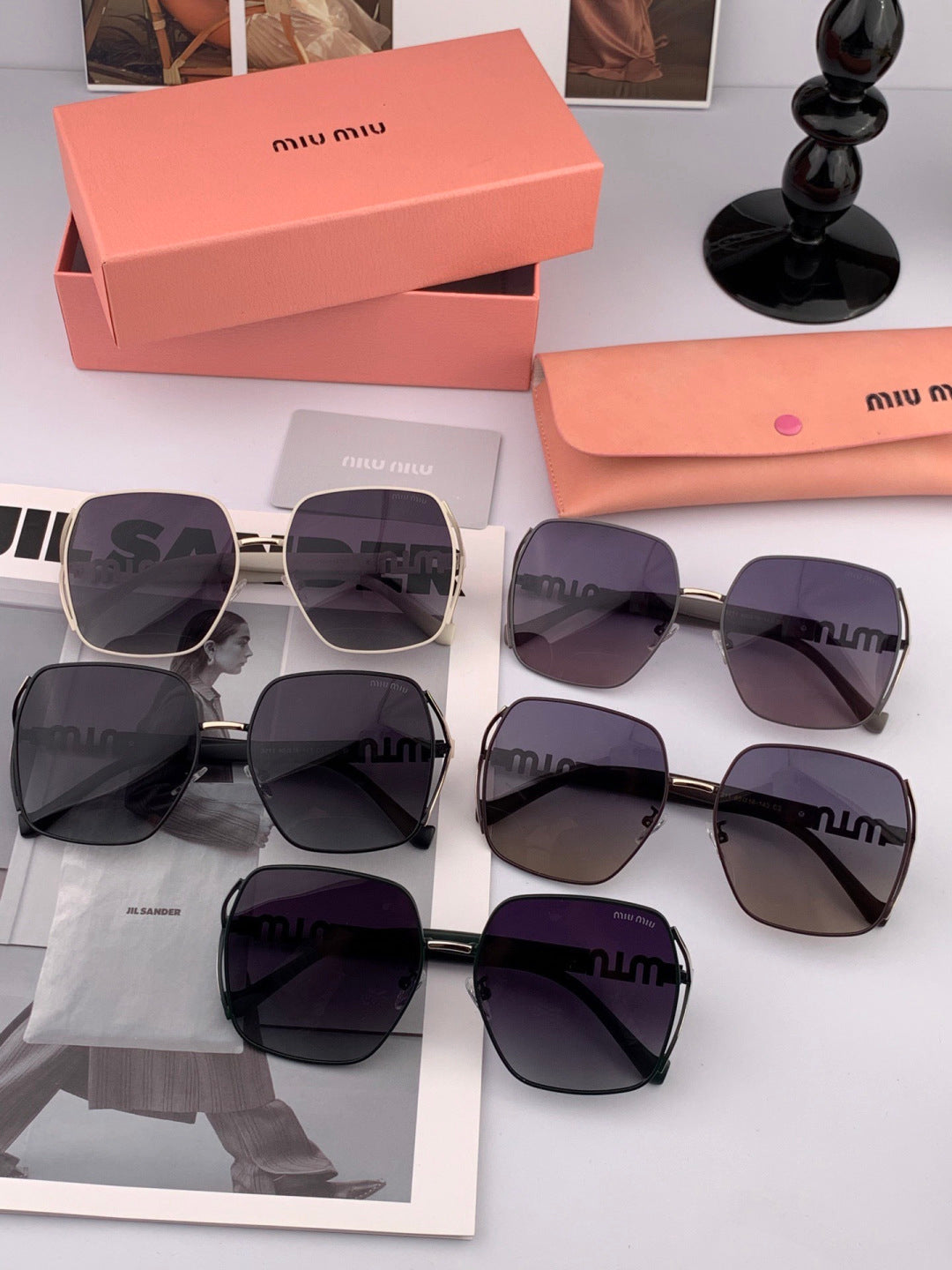 Miu Miu M1321 Fashion Red Lens Sunglasses for Men & Women - 449726 - detail image 8