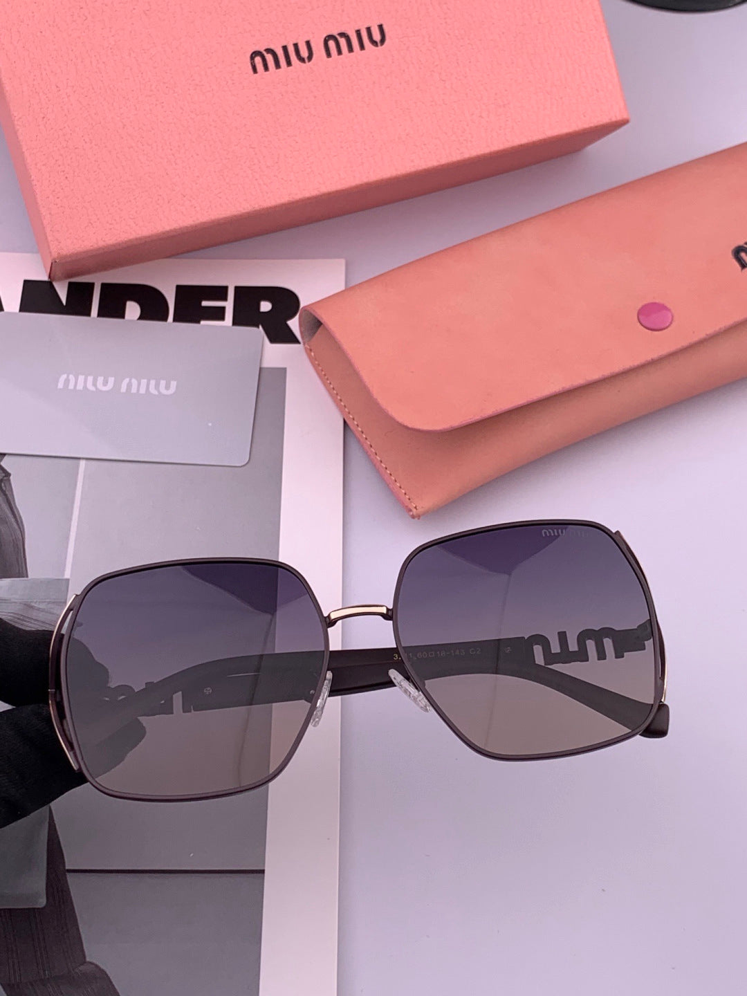 Miu Miu M1321 Fashion Gray Lens Sunglasses for Men & Women - 449727