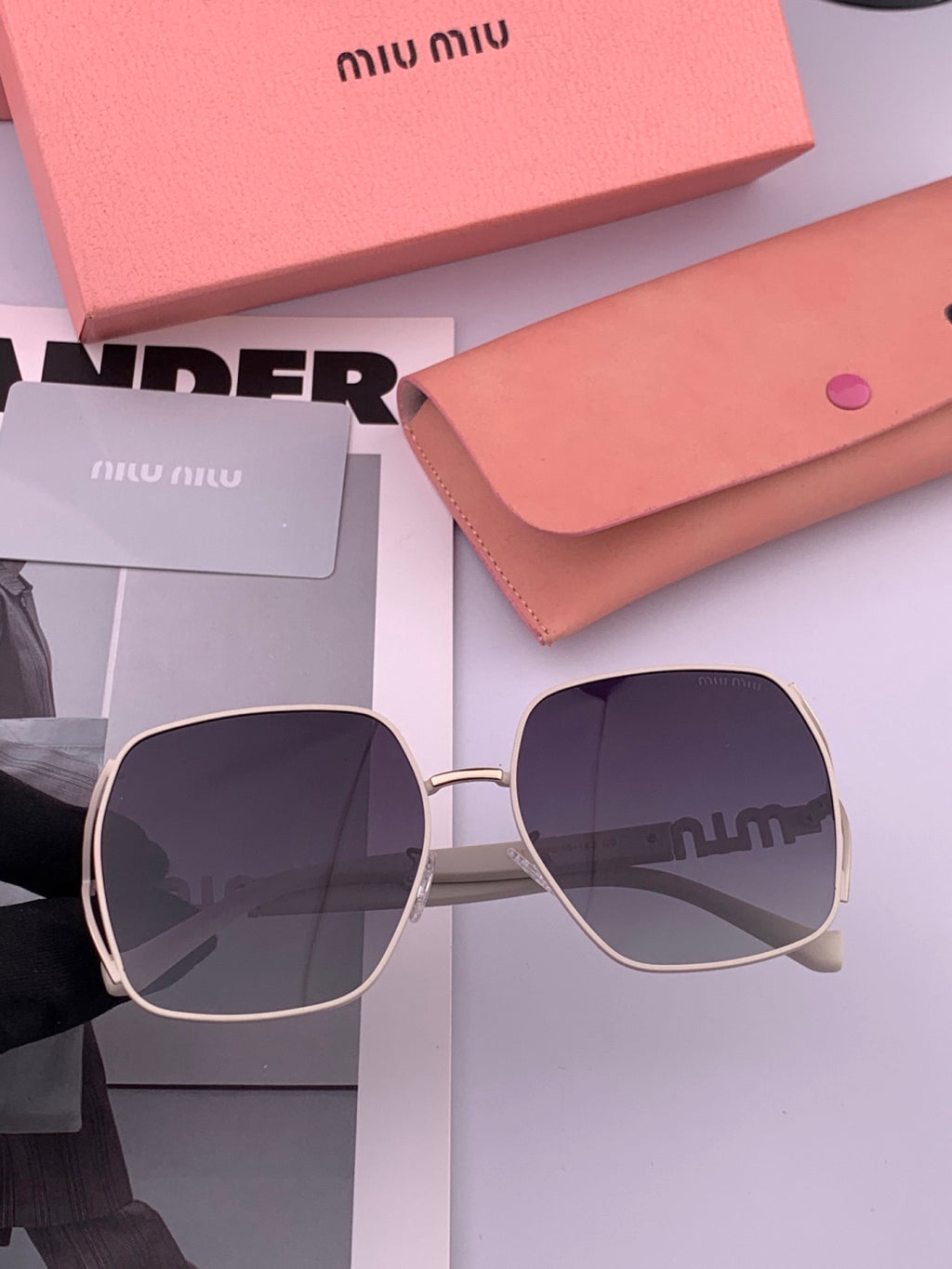Miu Miu M1321 Fashion Gray Lens Sunglasses for Men & Women - 449727 - detail image 5