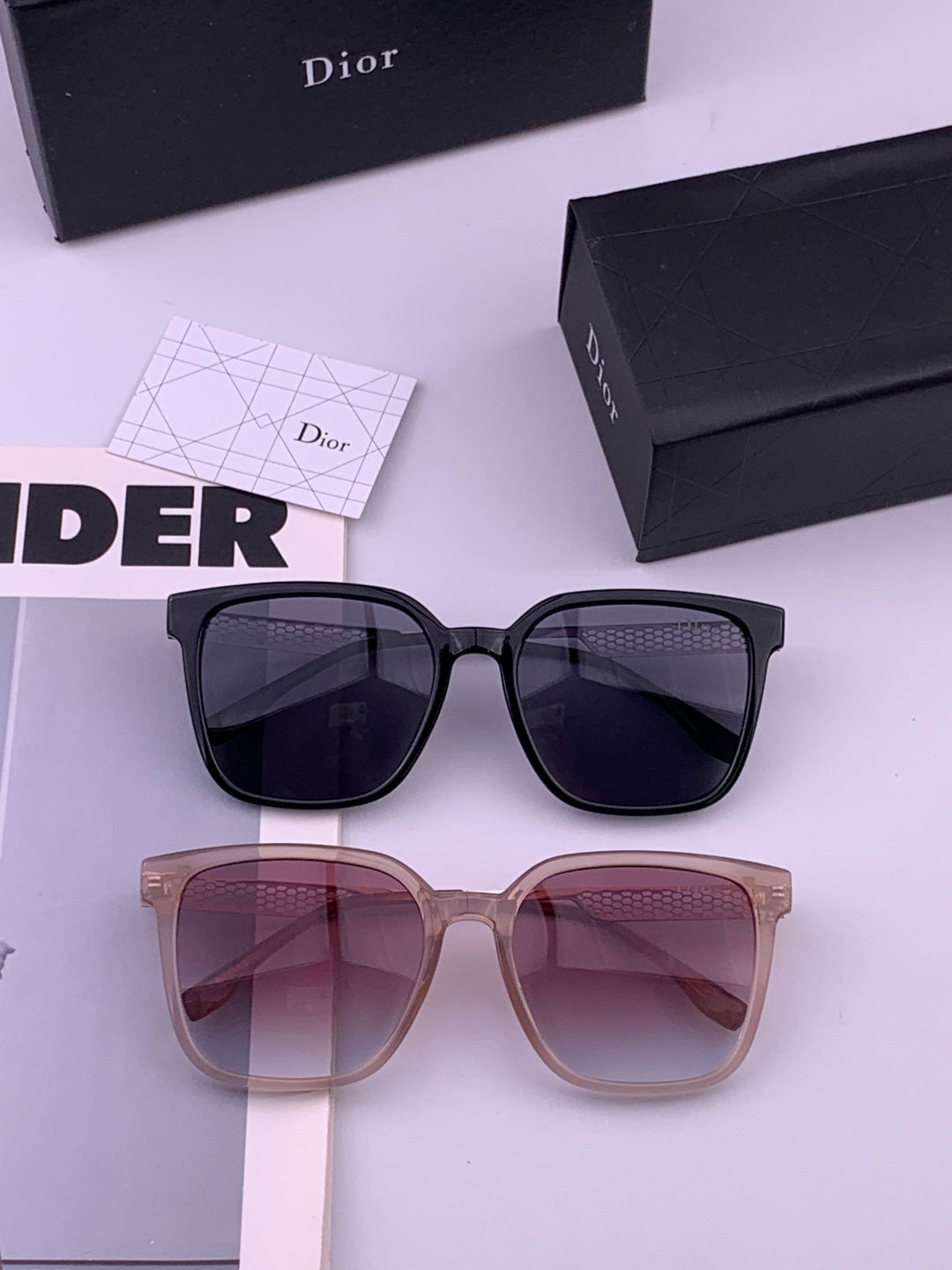 Dior CD35511 Polarized Square Brown Lens Sunglasses for Women - 449174 - detail image 7