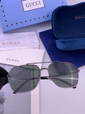 Gucci 0863 Polarized Aviator Gold Lens Sunglasses for Men & Women - 448712
