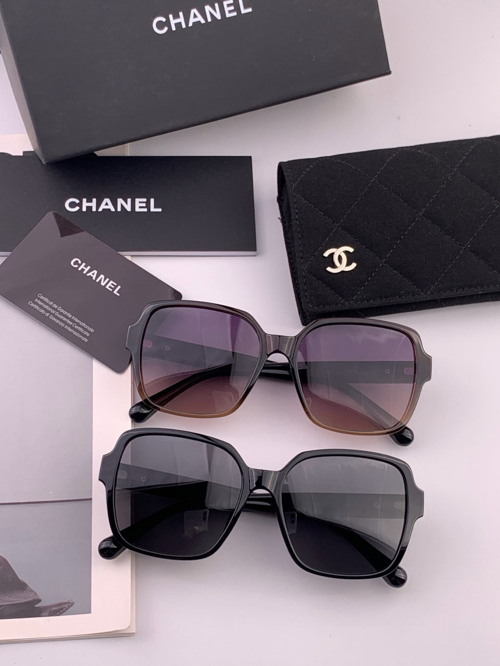 Chanel CH2787 Polarized Square Gold Lens Sunglasses for Women - 449049 - detail image 7