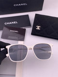 Chanel CH2753 Metal Square Gold Lens Sunglasses for Men & Women - 449050