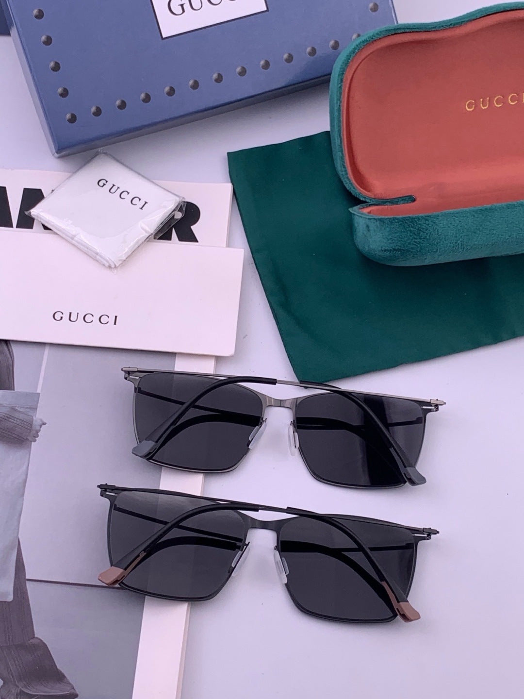 Gucci G2514 Fashion Black Lens Sunglasses for Men & Women - 448878 - detail image 7