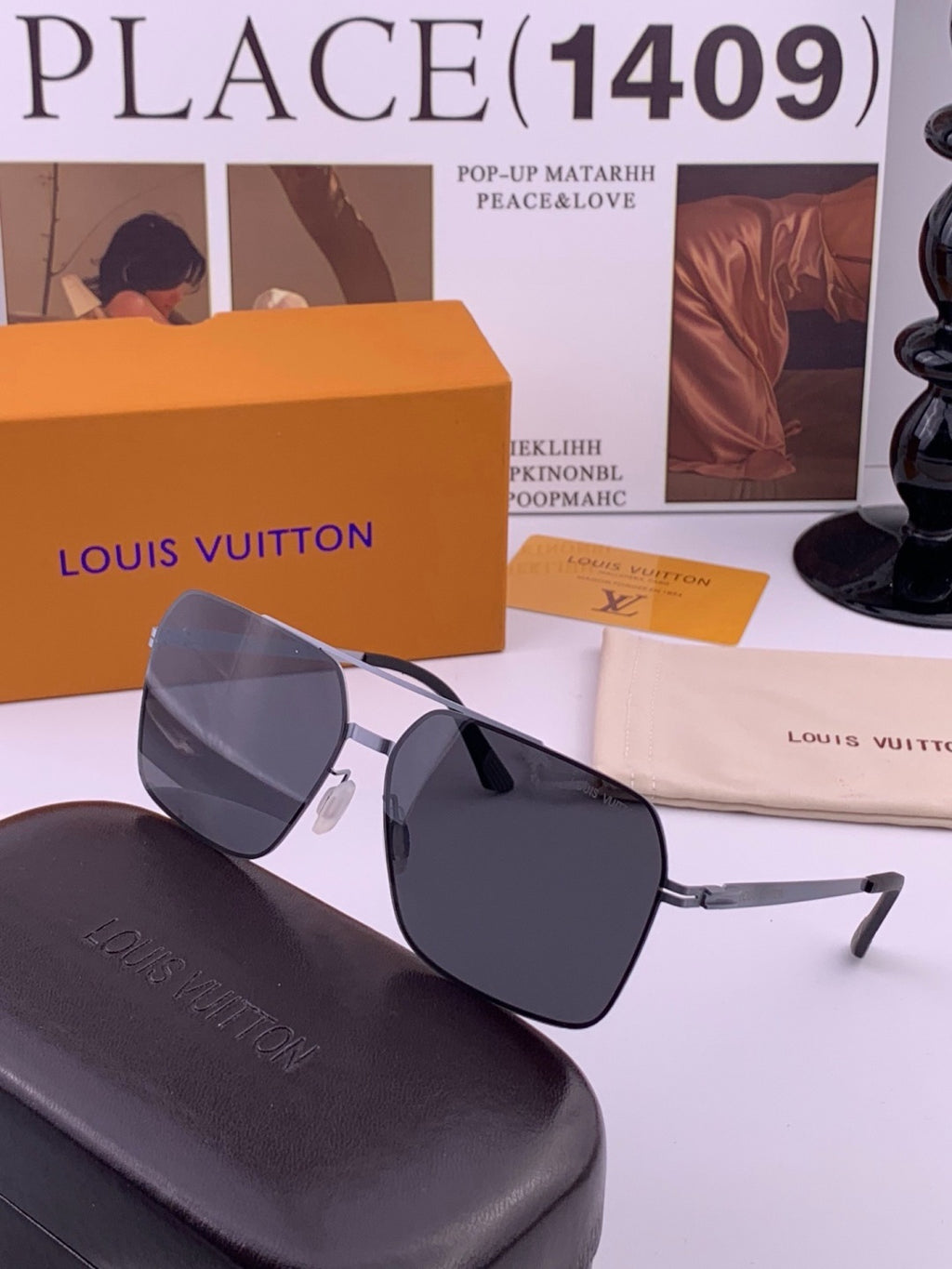 Gucci G2514 Fashion Black Lens Sunglasses for Men & Women - detail image 5