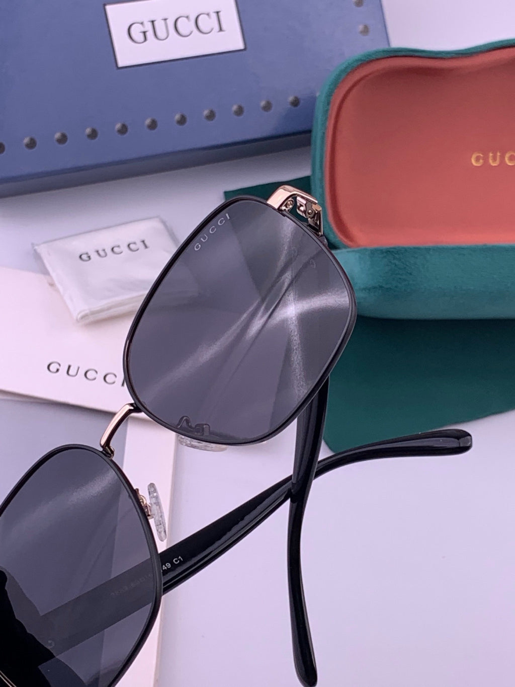 Gucci G9388 Round Gold Lens Sunglasses for Men & Women - 448884 - detail image 3