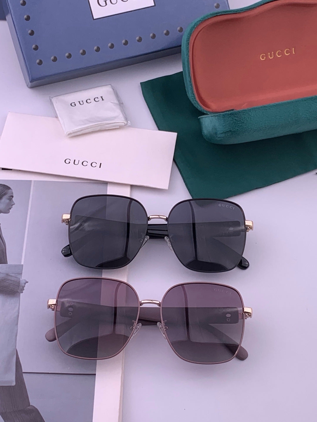 Gucci G9388 Round Gold Lens Sunglasses for Men & Women - 448684 - detail image 8
