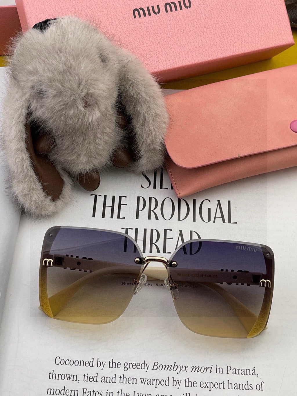 Miu Miu M2100 Fashion Gold Lens Sunglasses for Men & Women - 449723 - detail image 3