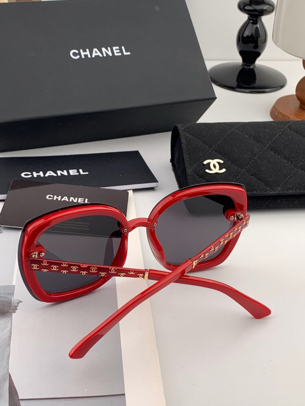 Chanel X062 Round Gold Lens Sunglasses for Men & Women - 449038 - detail image 3