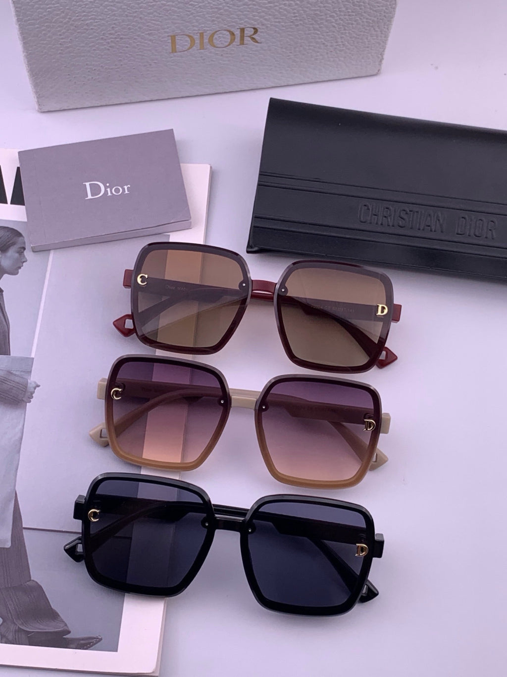 Dior D47002 Fashion Blue Lens Sunglasses for Men & Women - detail image 8
