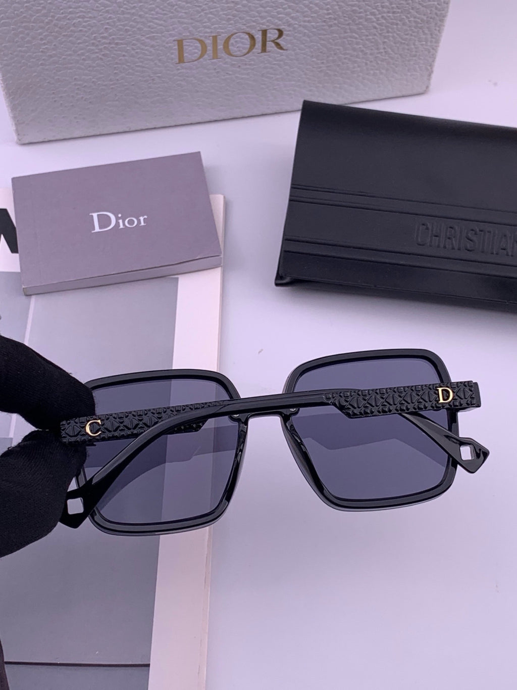 Dior D47002 Fashion Blue Lens Sunglasses for Men & Women - detail image 5