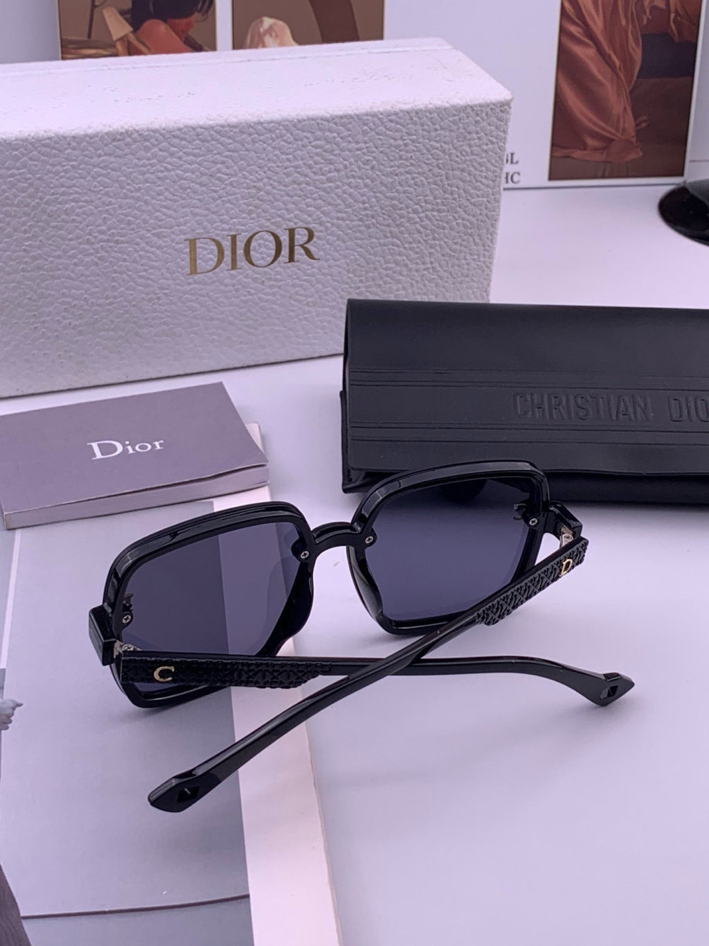 Dior D47002 Fashion Blue Lens Sunglasses for Men & Women - detail image 7