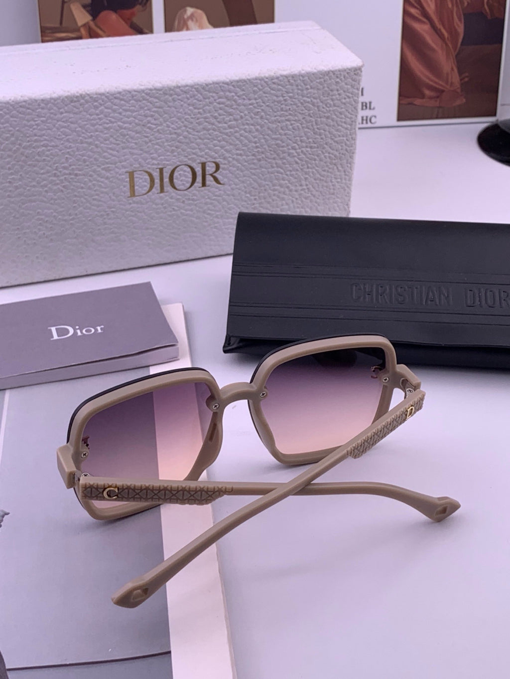 Dior D47002 Fashion Purple Lens Sunglasses for Men & Women - detail image 7