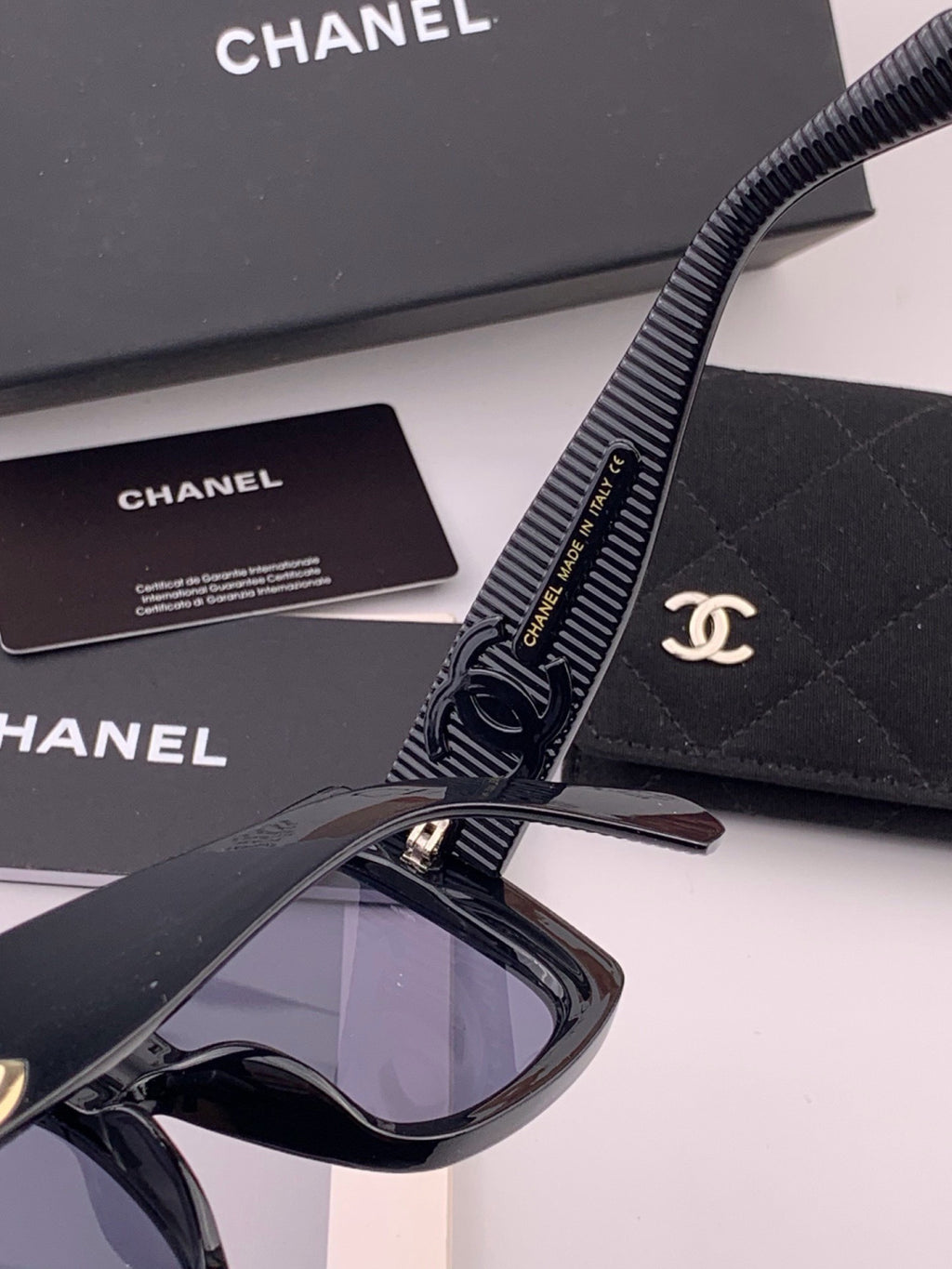 Chanel CH17005 Oversized Black Lens Sunglasses for Men & Women - 448968 - detail image 6