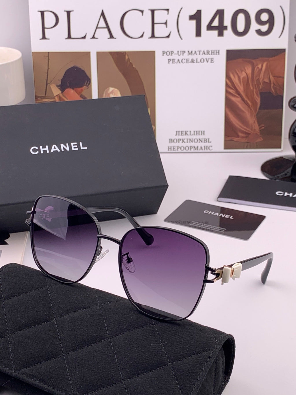 Chanel CH4759 Fashion Black Lens Sunglasses for Men & Women - 448971 - detail image 4