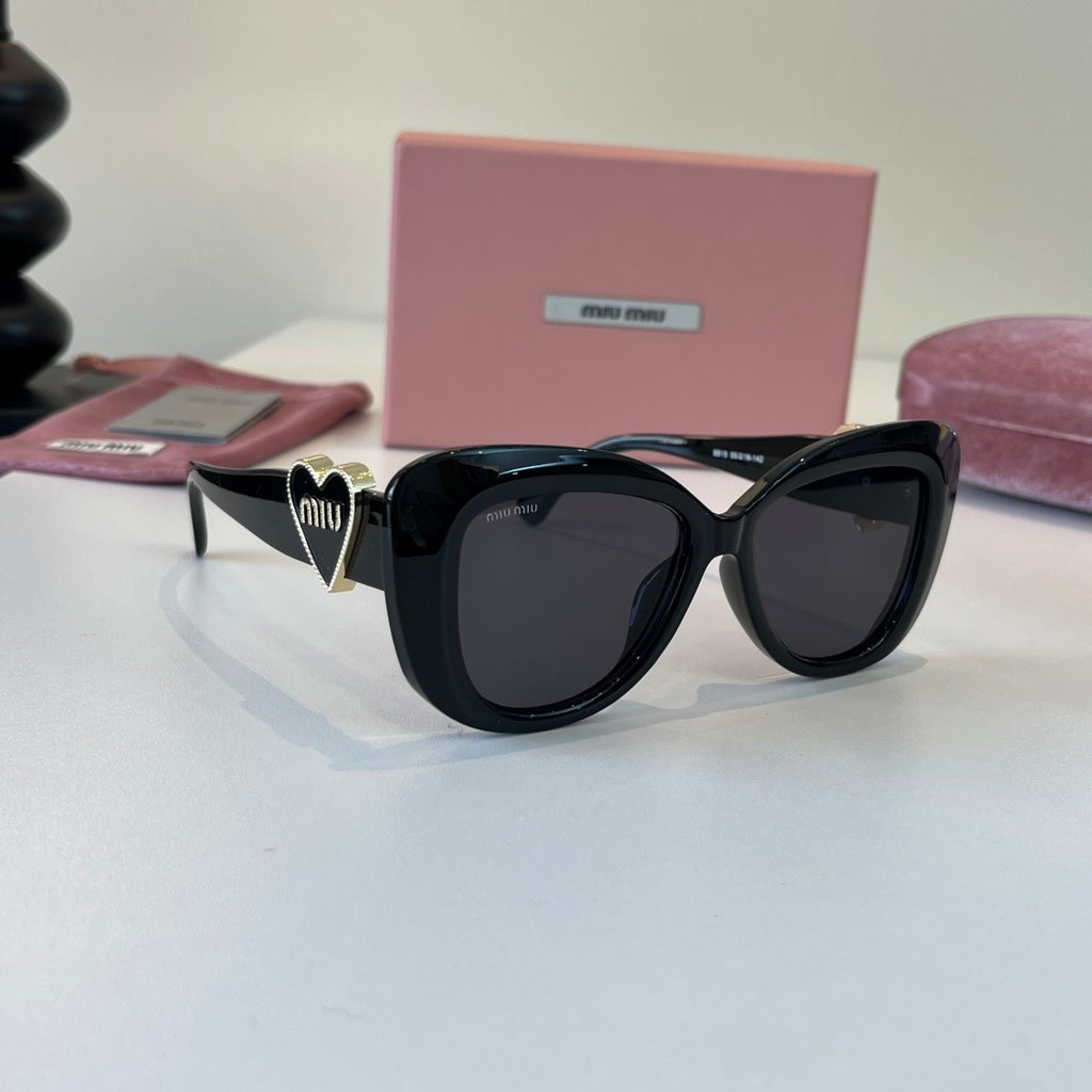 Miu Miu Fashion Black Lens Sunglasses for Men & Women - 449738