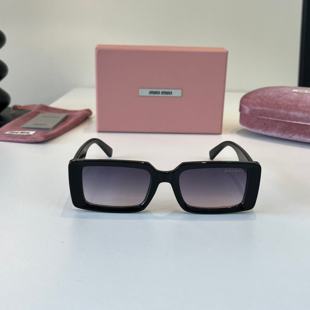 Miu Miu Square Black Lens Sunglasses for Men & Women - 449740 - detail image 2
