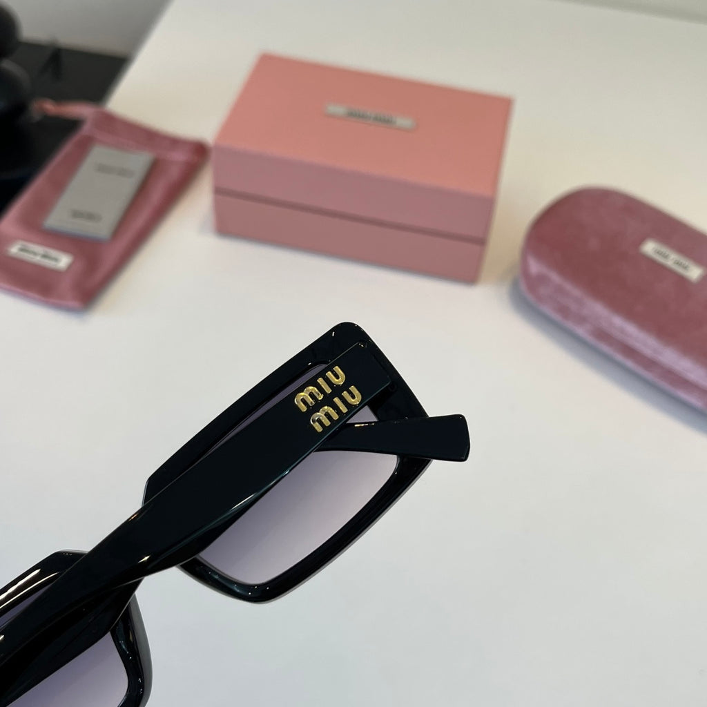 Miu Miu Square Black Lens Sunglasses for Men & Women - 449740 - detail image 8