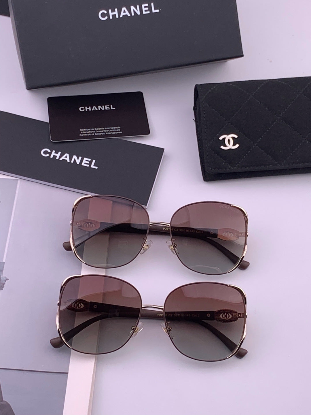 Chanel CH0915 Polarized Fashion Brown Lens Sunglasses for Men & Women - 448982 - detail image 6
