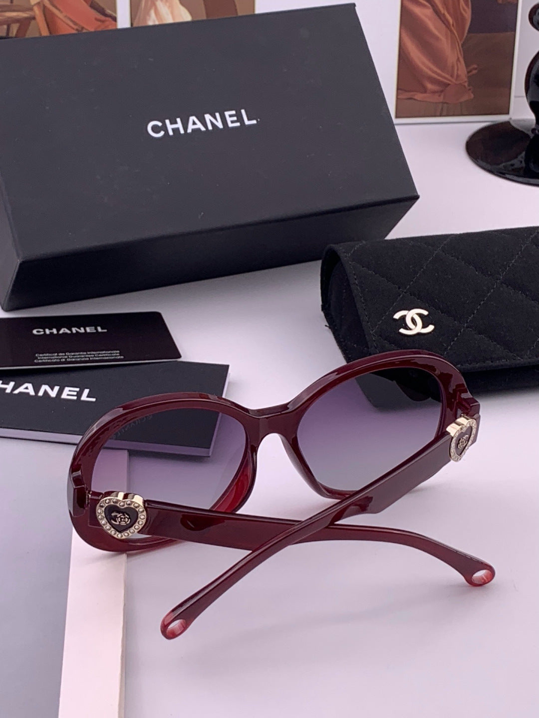 Chanel CH6788 Polarized Oversized Gold Lens Sunglasses for Men & Wome - 448983 - detail image 5