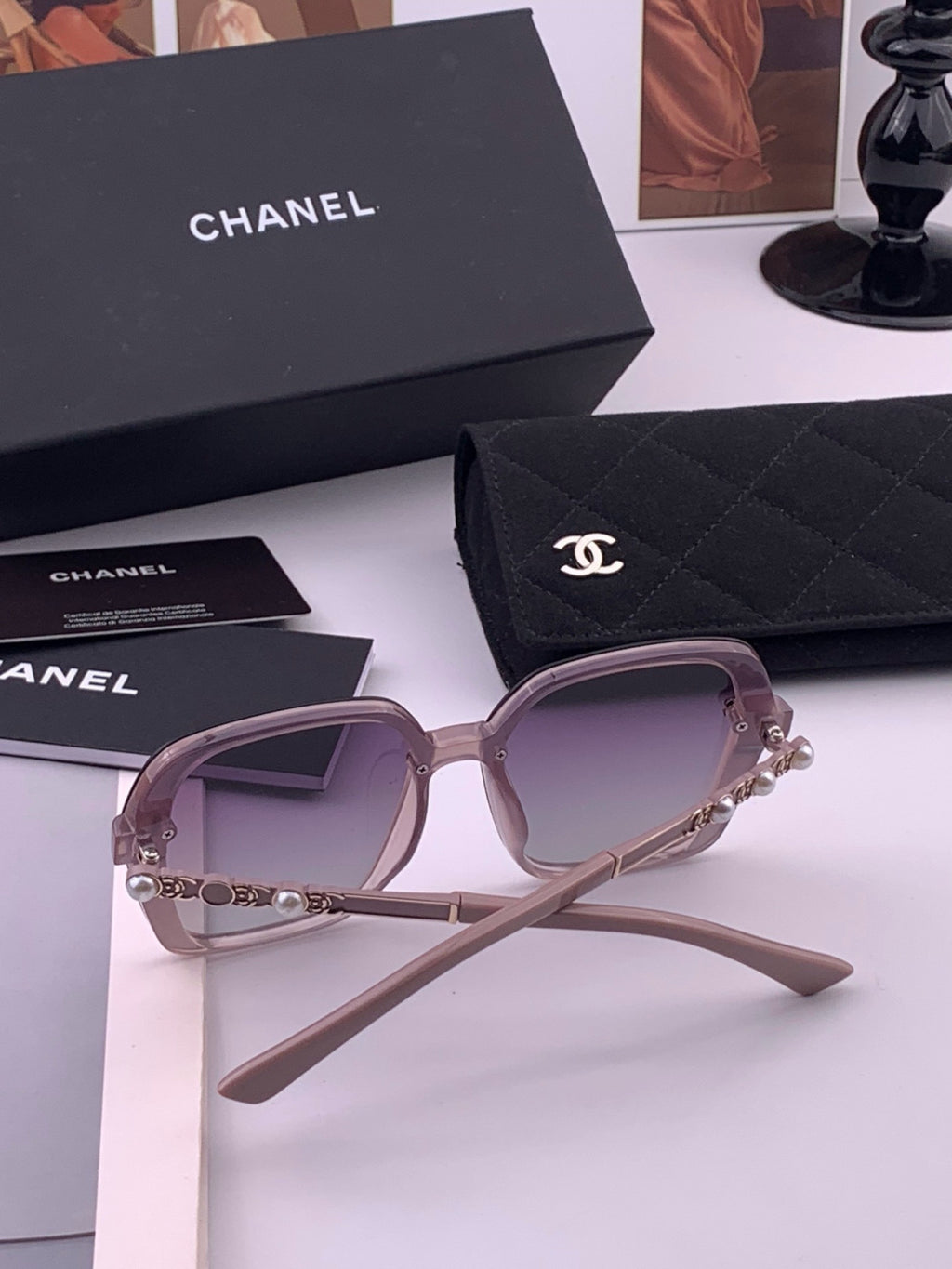 Chanel CH8788 Polarized Oversized Purple Lens Sunglasses for Men & Wo - 448963 - detail image 4