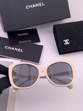 Chanel CH4907 Polarized Square Gray Lens Sunglasses for Women - 448964