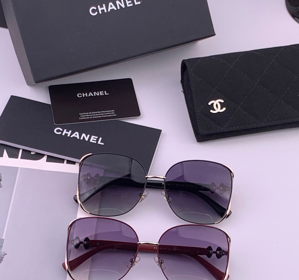 Chanel CH9914 Polarized Fashion Red Lens Sunglasses for Men & Women - 448966 - detail image 7