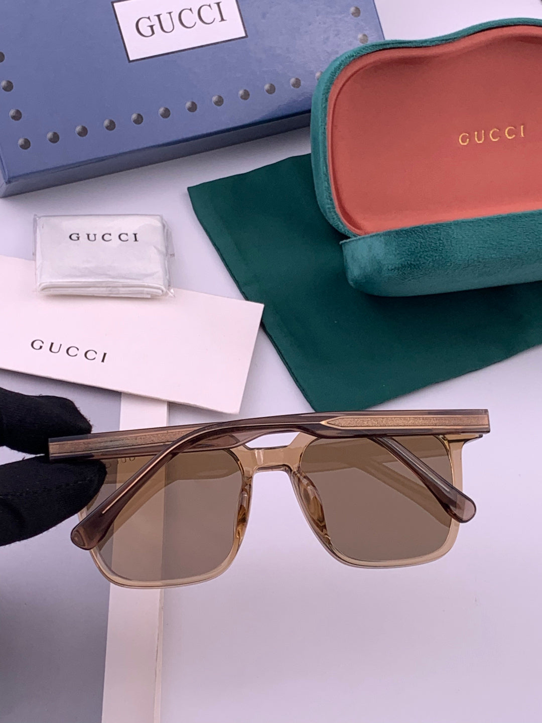 Gucci G0514 Square Brown Lens Sunglasses for Men & Women - 448774 - detail image 4