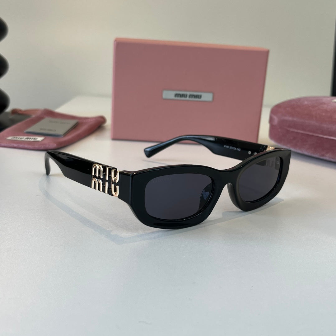 Miu Miu Cat-Eye Silver Lens Sunglasses for Men & Women - 449746