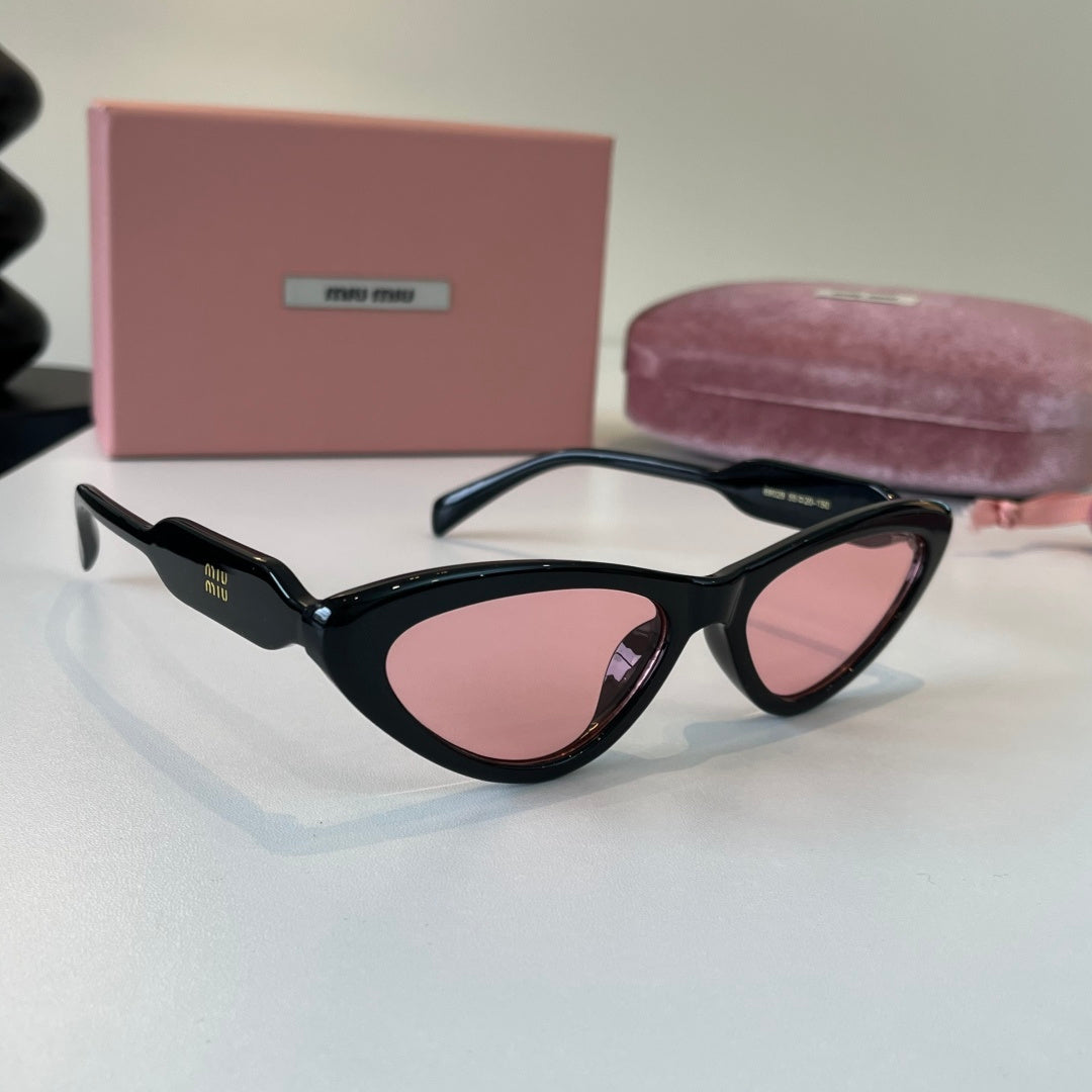Miu Miu Cat-Eye Silver Lens Sunglasses for Men & Women - 466158