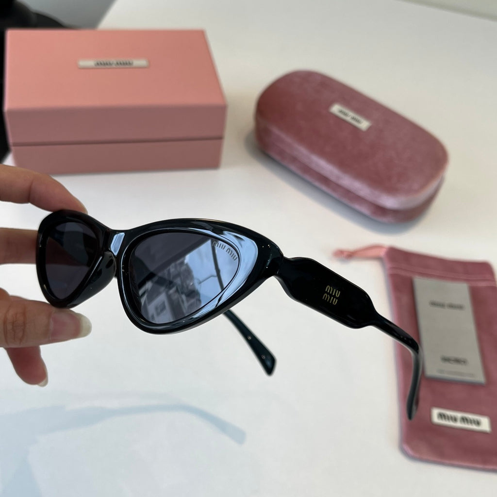 Miu Miu Cat-Eye Black Lens Sunglasses for Men & Women - 466159 - detail image 8
