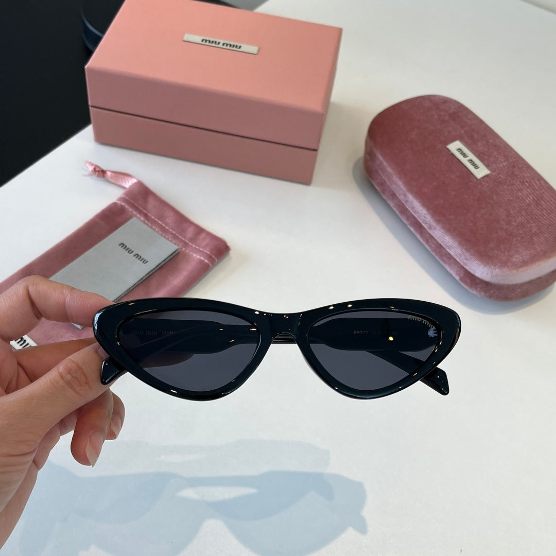Miu Miu Cat-Eye Black Lens Sunglasses for Men & Women - 466155 - detail image 4
