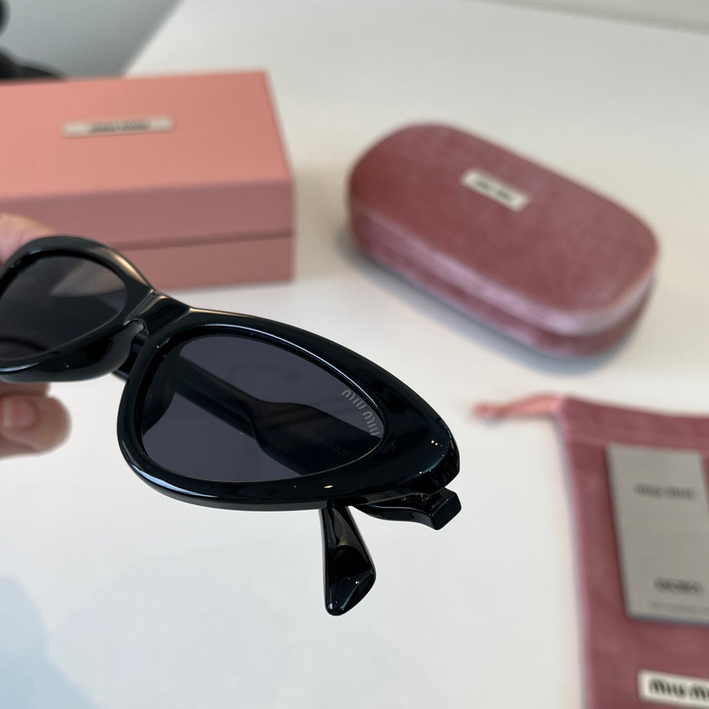 Miu Miu Cat-Eye Black Lens Sunglasses for Men & Women - 466155 - detail image 5