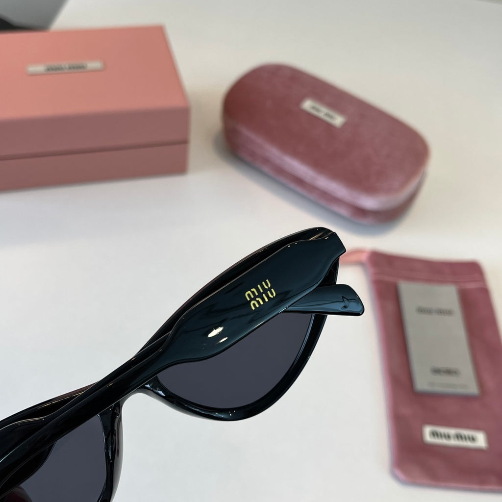 Miu Miu Cat-Eye Black Lens Sunglasses for Men & Women - 466159 - detail image 6