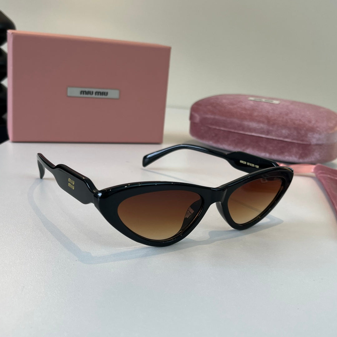 Miu Miu Cat-Eye Brown Lens Sunglasses for Men & Women - 466160