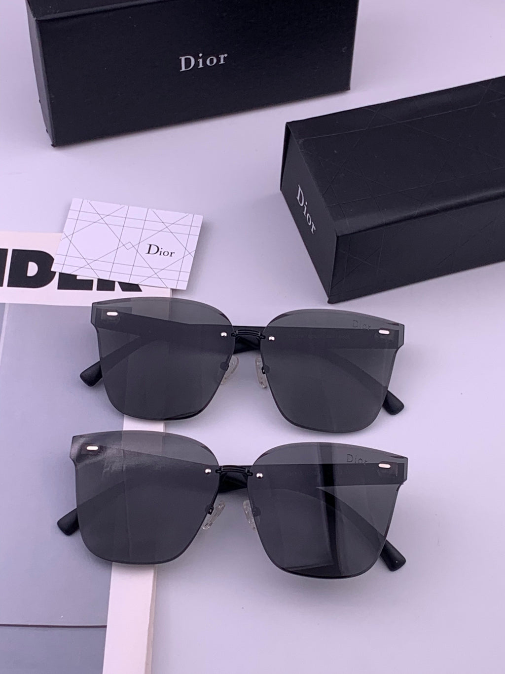 Dior CD5151 Acetate Fashion Black Lens Sunglasses for Men & Women - 465339 - detail image 7