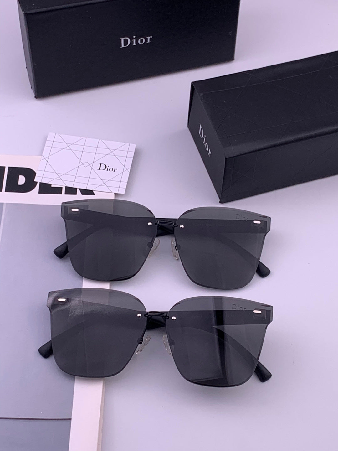 Dior CD5151 Acetate Fashion Black Lens Sunglasses for Men & Women - 465339 - detail image 7