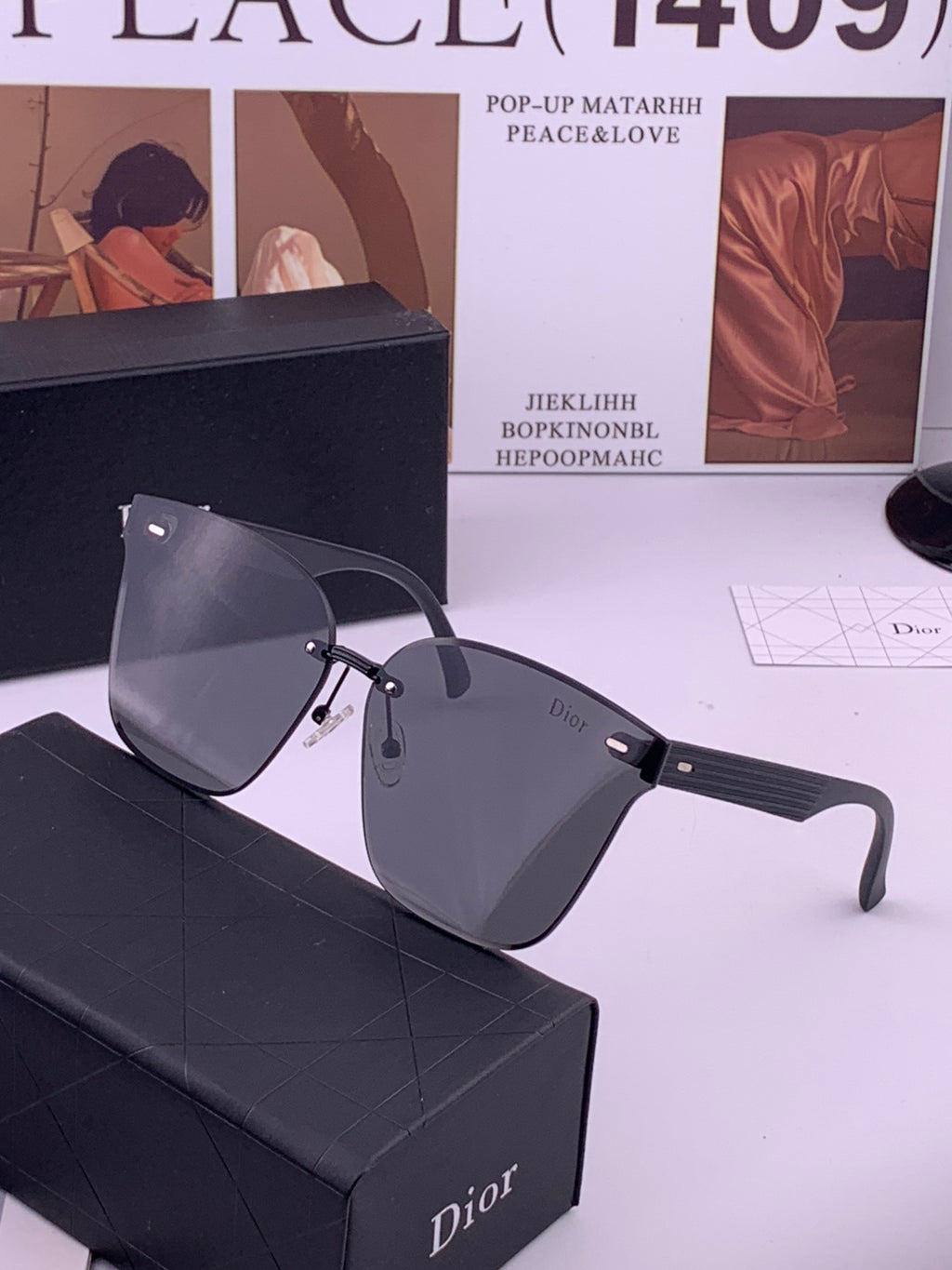 Dior CD5151 Acetate Fashion Black Lens Sunglasses for Men & Women - 465339 - detail image 2