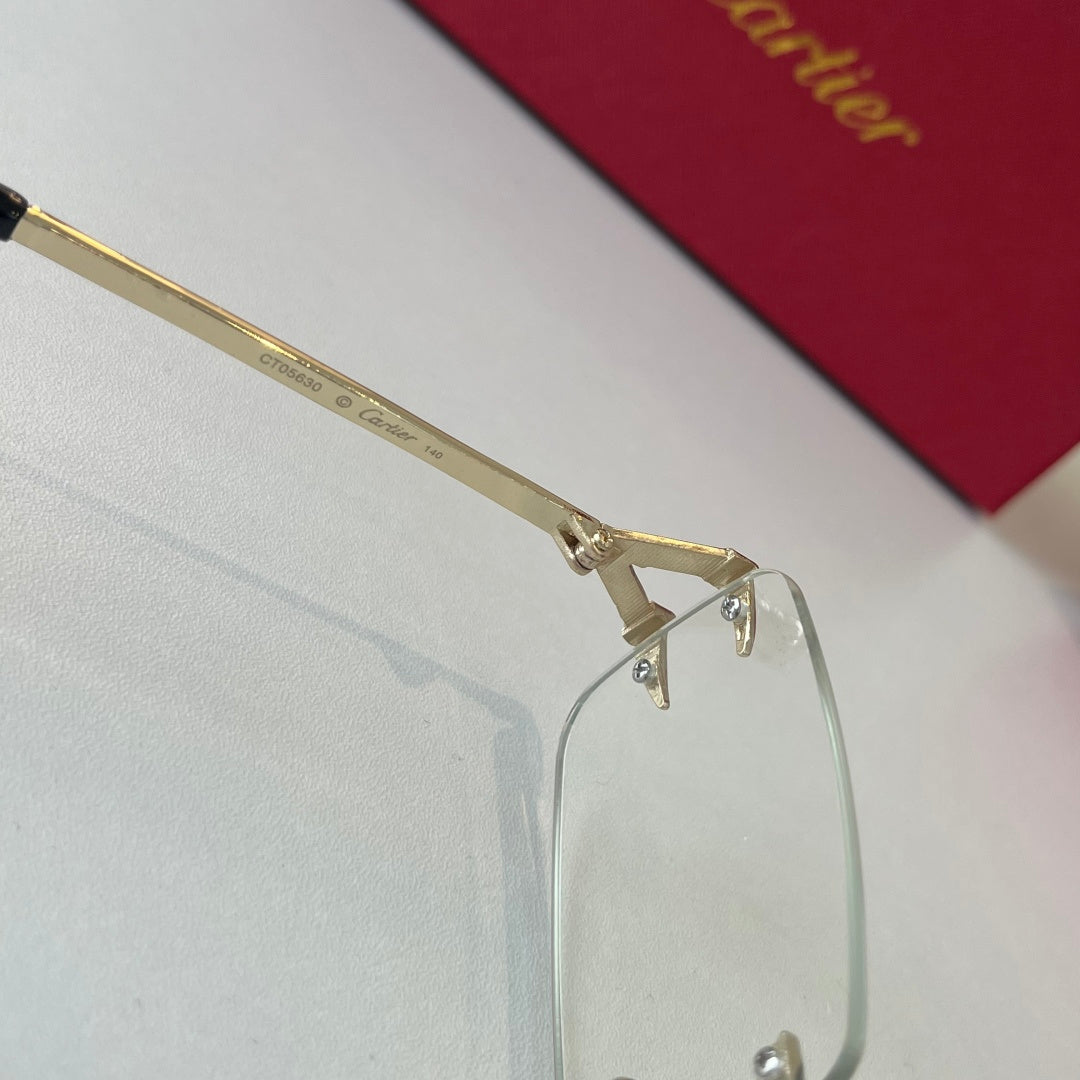Cartier Lightweight Metal Rimless Silver Lens Sunglasses for Men & Wo - 465844 - detail image 8