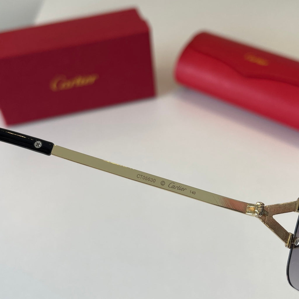 Cartier Lightweight Metal Rimless Silver Lens Sunglasses for Men & Wo - 465845 - detail image 9