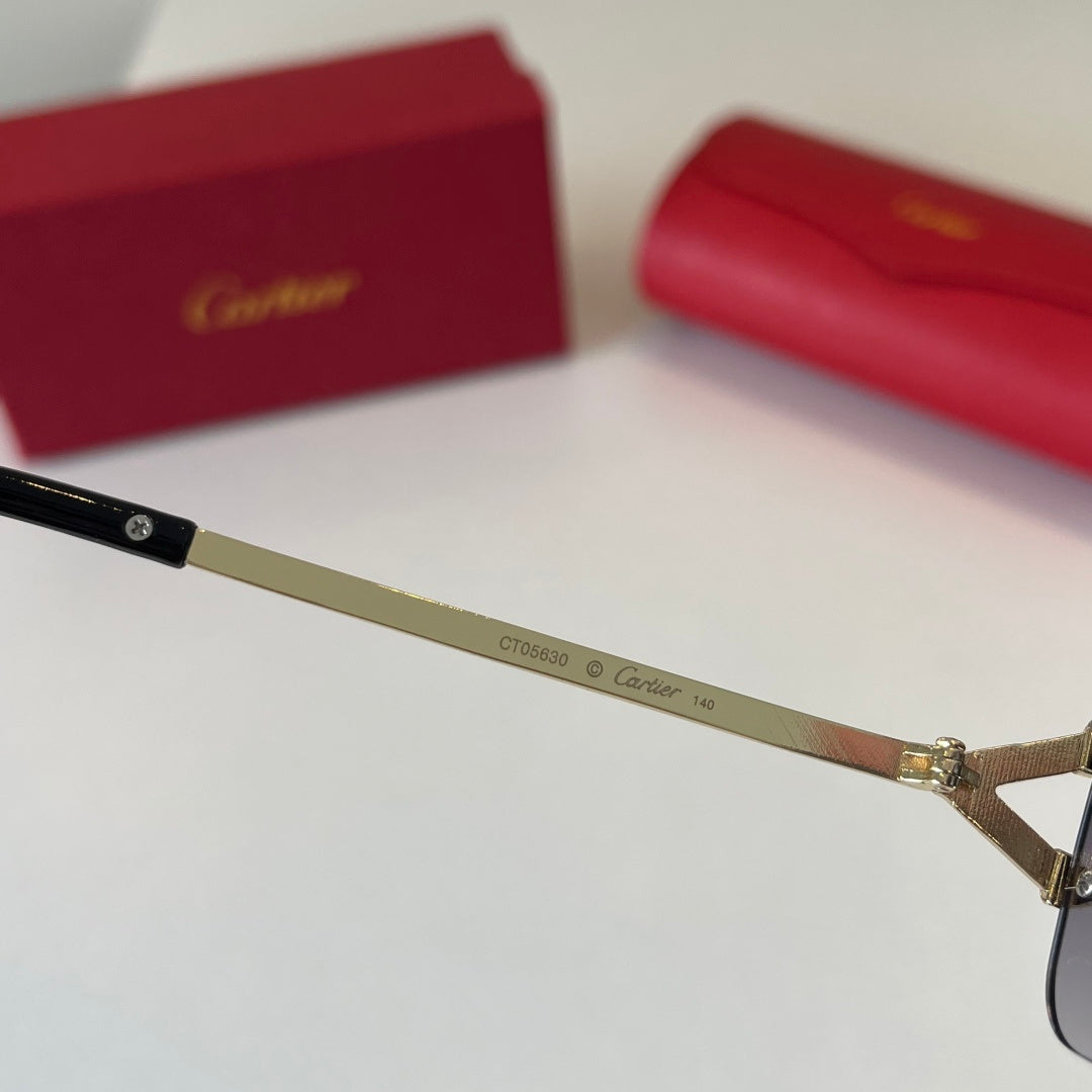 Cartier Lightweight Metal Rimless Silver Lens Sunglasses for Men & Wo - 465845 - detail image 9