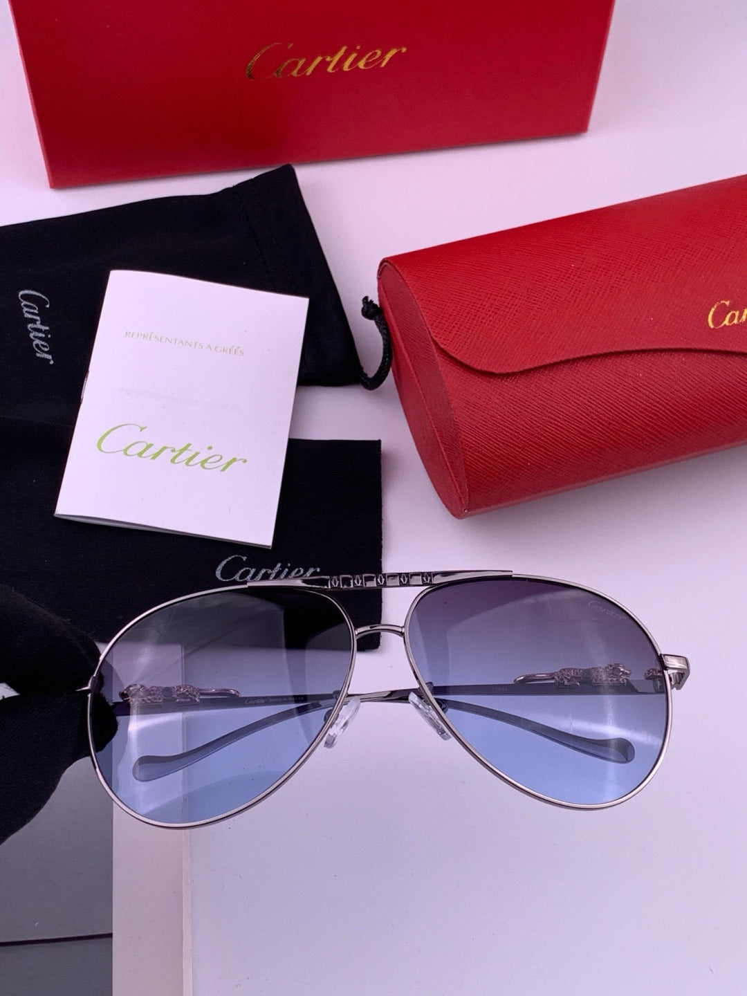 Cartier K41758 Fashion Black Lens Sunglasses for Men & Women - 465875 - detail image 2