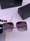 Dior D5290 Polarized Square Black Lens Sunglasses for Men & Women - 465369