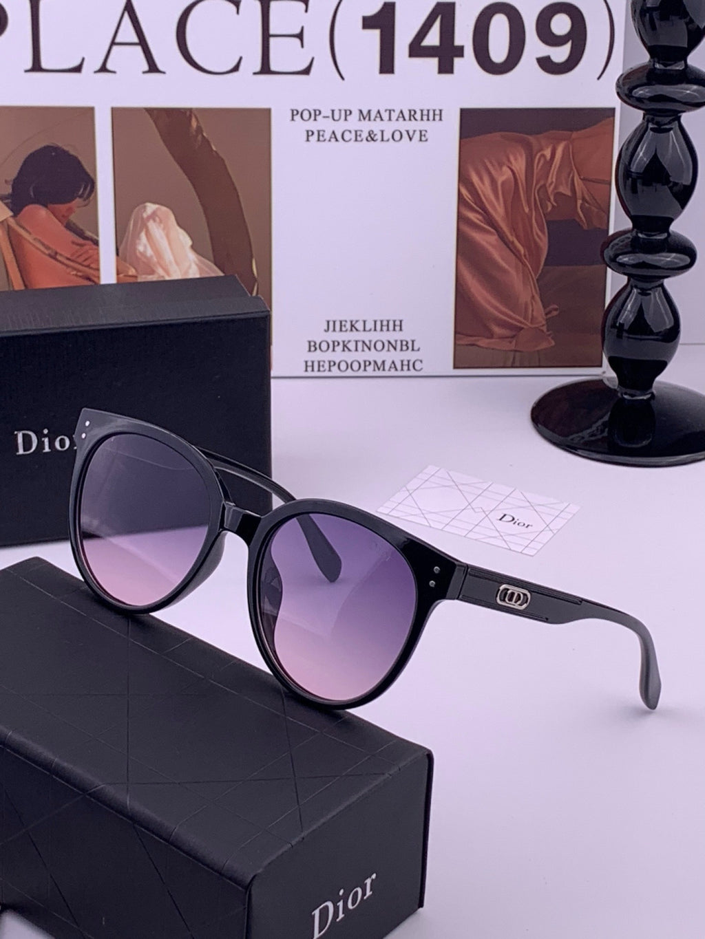 Dior CD5106 Polarized Square Brown Lens Sunglasses for Women - 465375 - detail image 3