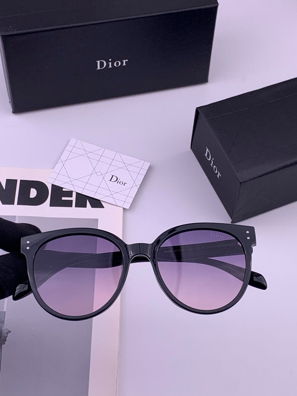 Dior CD5106 Polarized Square Brown Lens Sunglasses for Women - 465375 - detail image 2