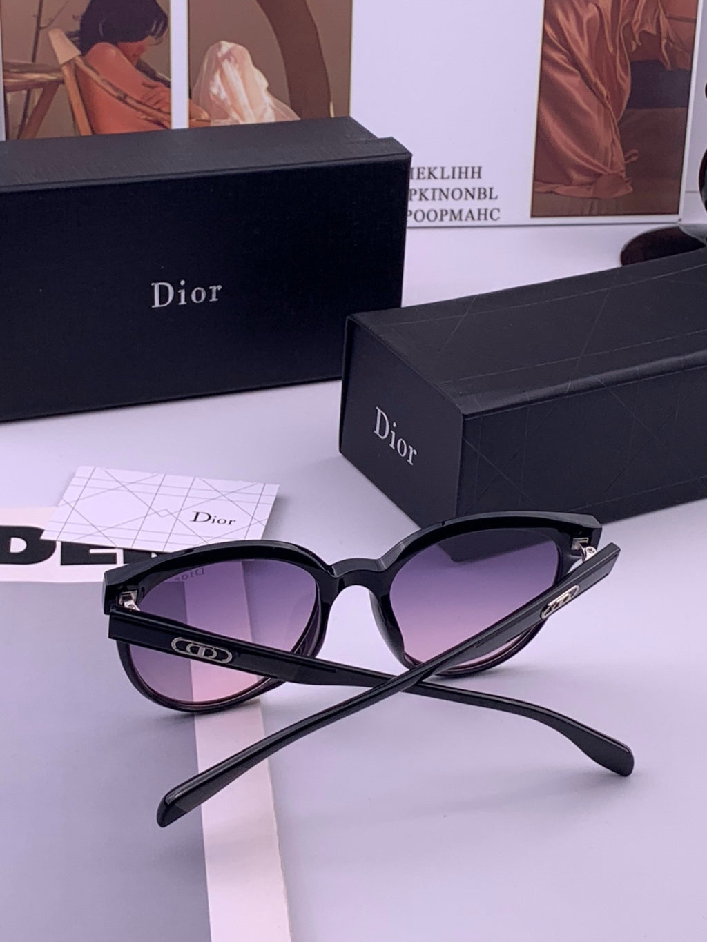 Dior CD5106 Polarized Square Brown Lens Sunglasses for Women - 465375 - detail image 7