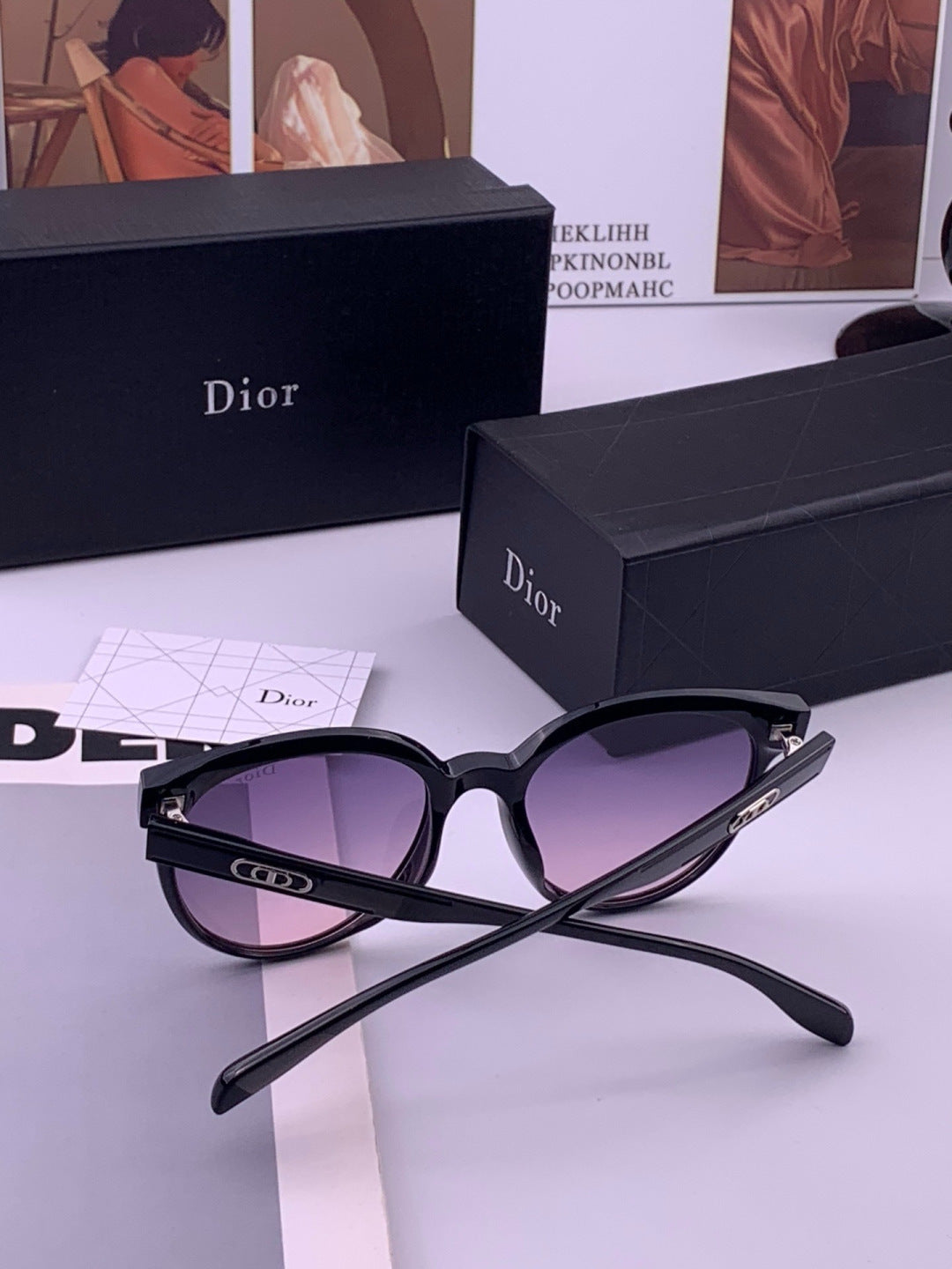 Dior CD5106 Polarized Square Brown Lens Sunglasses for Women - 465375 - detail image 7